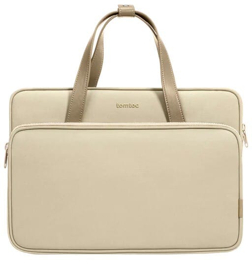 Tomtoc Premium H22 Skulderveske (Macbook Pro 14) - Beige