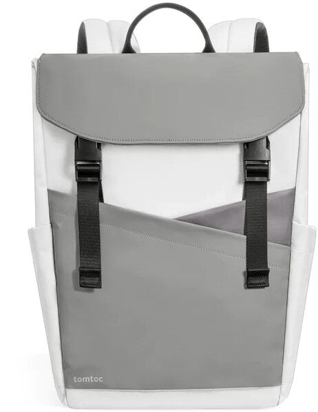 Tomtoc Slash-A64 Flip-ryggsekk (15"-16") - Vit/grå