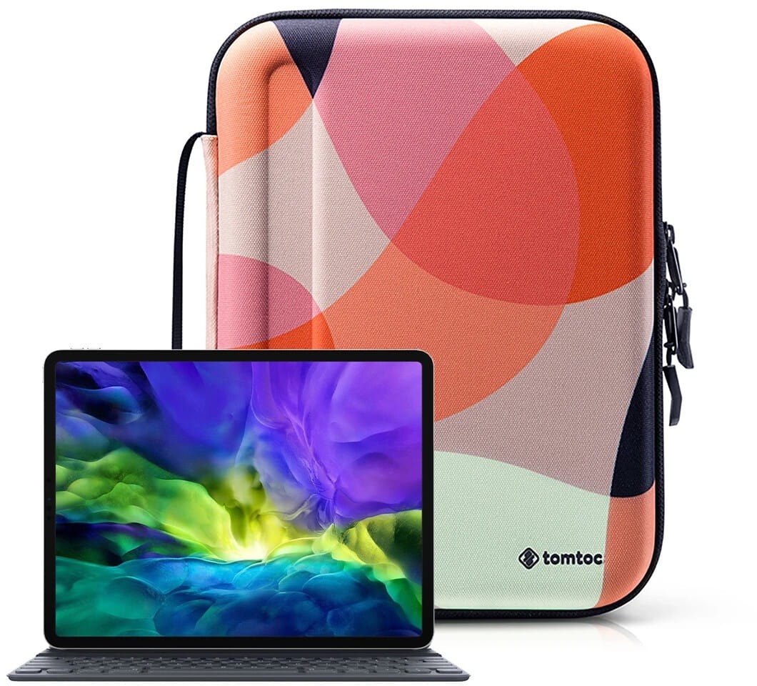 Tomtoc Smart A06 PadFolio Eva Case (iPad Pro 12,9/Pro 13) - Orange/rosa