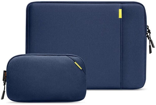 Tomtoc Versatile A13 Recycled Sleeve with Pouch (Macbook Pro/Air 13") - Mörkblå