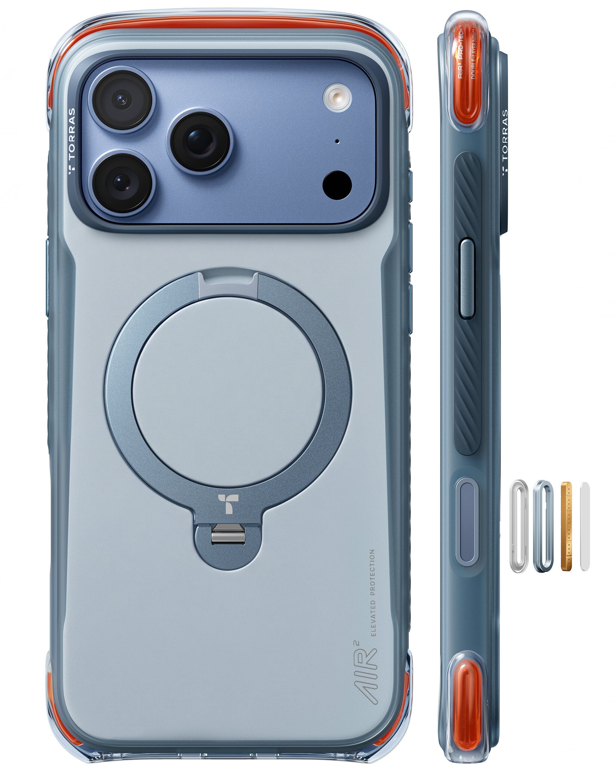 Torras Ostand Q3 Air Pro (iPhone 18 Pro Max) - Blå