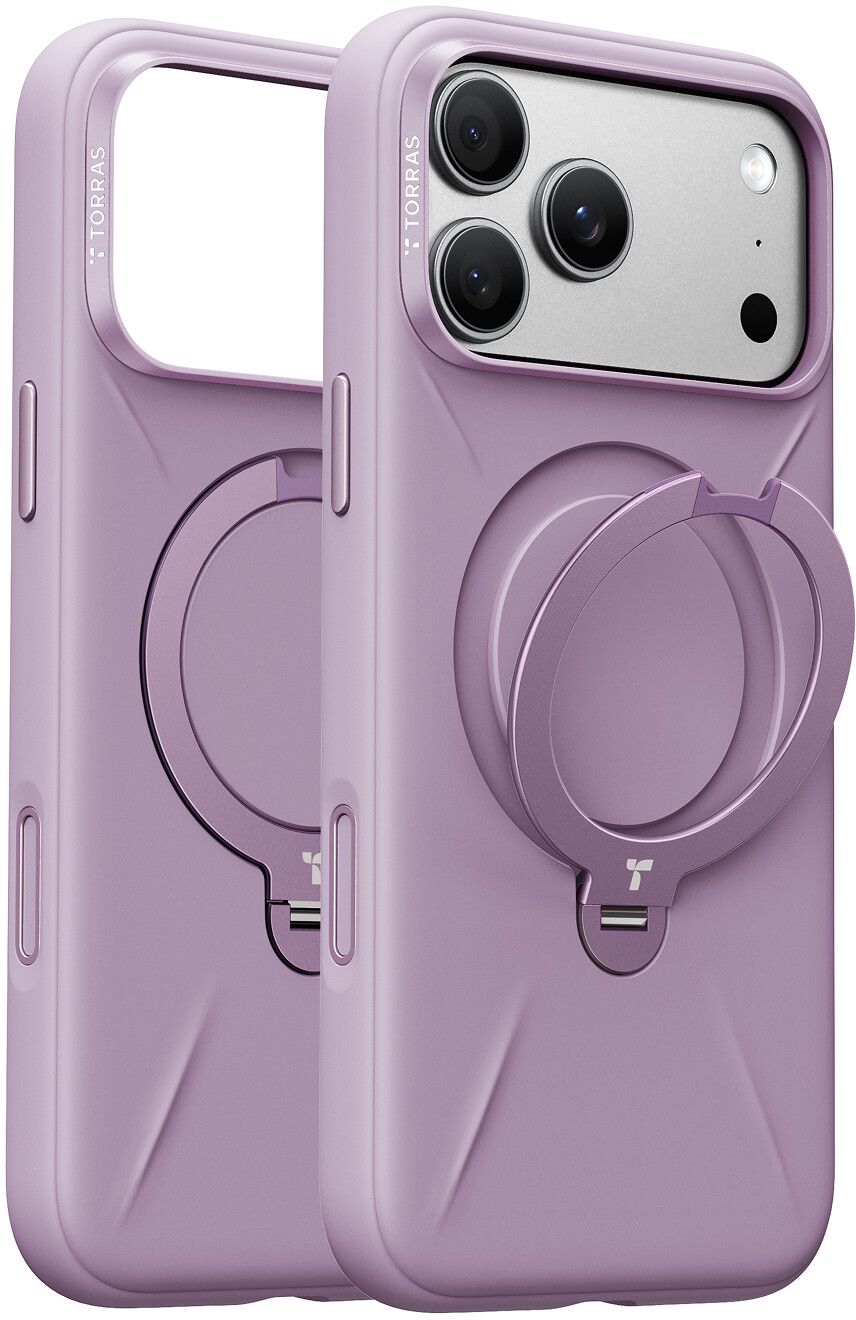 Torras Ostand Q3 Silikon (iPhone 18 Pro Max) - Lila
