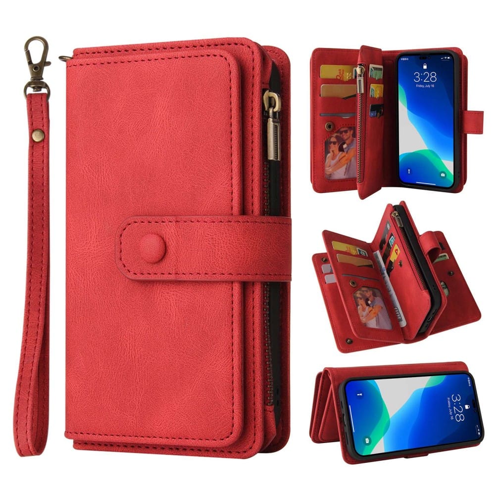 Trolsk 15 Card Wallet (iPhone 14) - Rød