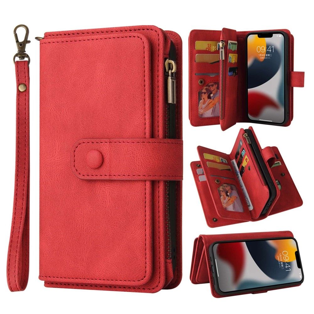 Trolsk 15 Card Wallet (iPhone 14 Plus) - RØd