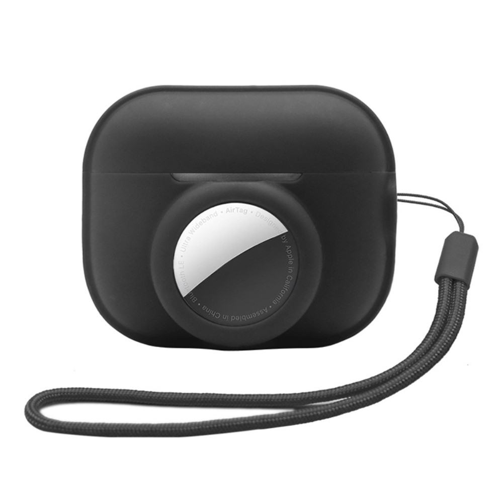 Trolsk 2-i-1 beskyttelsesveske (AirPods Pro 2/AirTag) - Svart