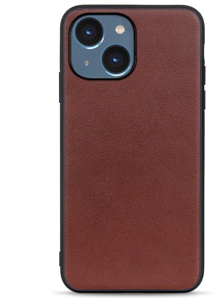 Trolsk brunt skinnveske (iPhone 14)