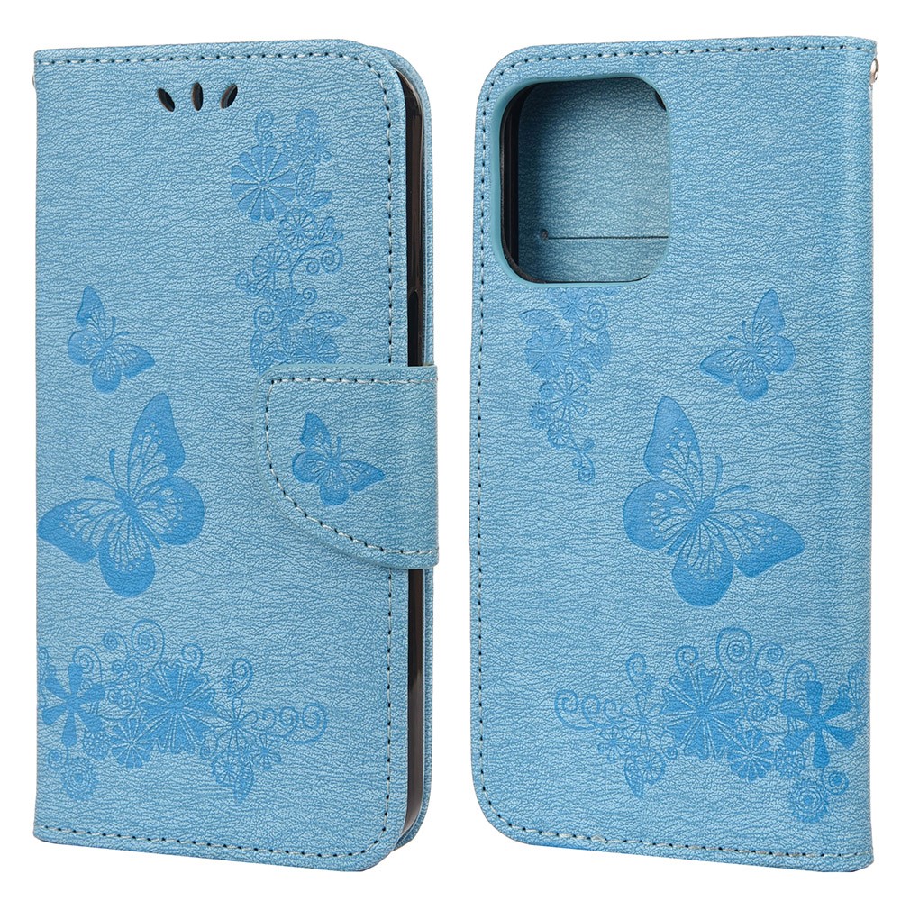 Trolsk Butterfly Wallet (iPhone 13 Pro) - Blå