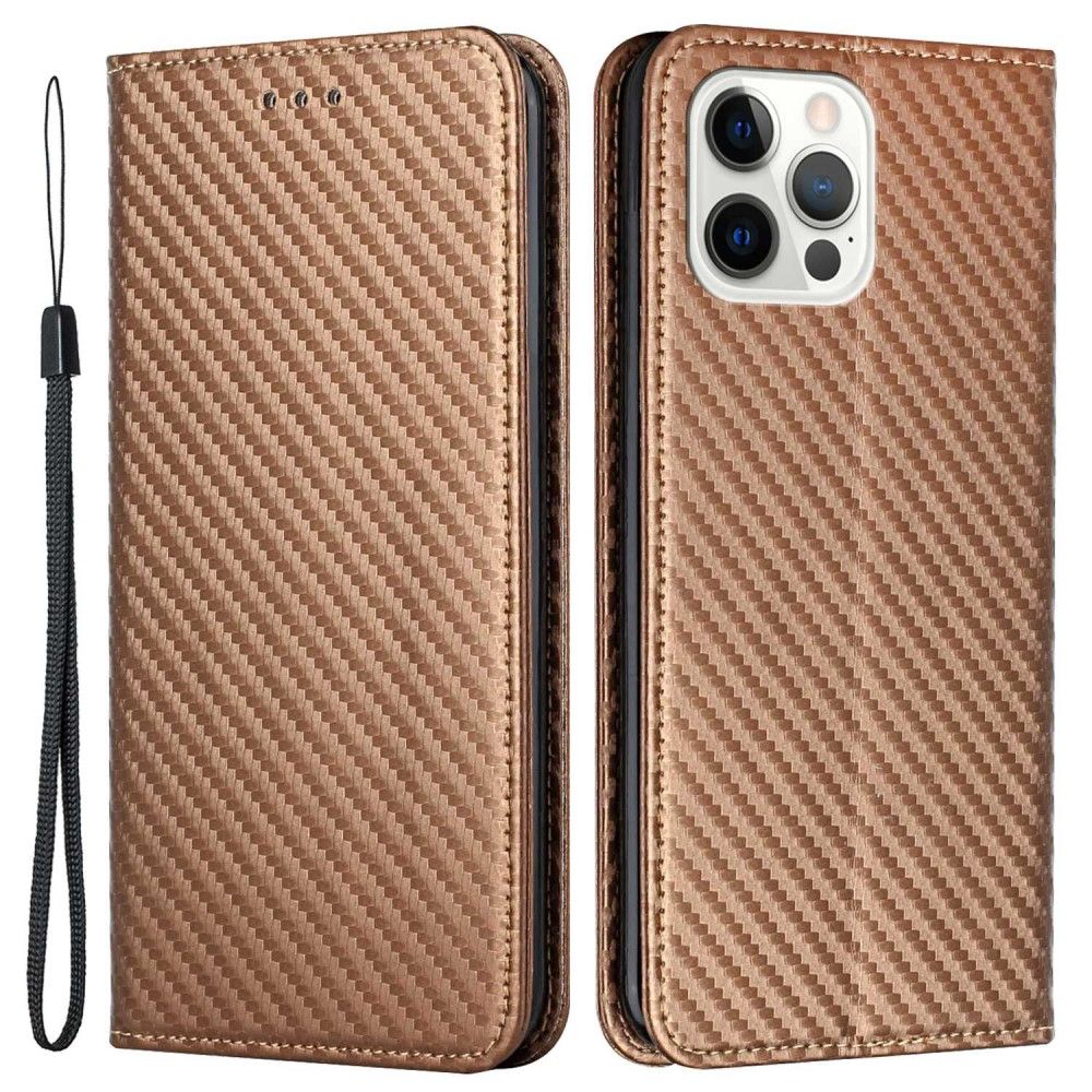 Trolsk Carbon Wallet (iPhone 14 Pro) - Brun