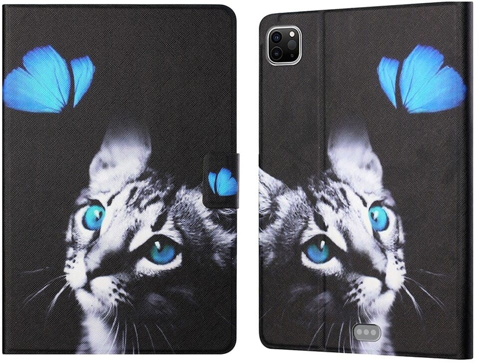 Trolsk Card Slot Folio - Cat & Butterfly