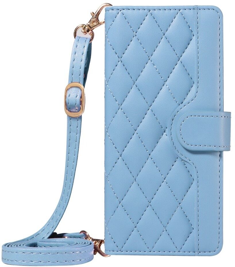 Trolsk Crossbody Rhombus Wallet (iPhone 16) - Blå