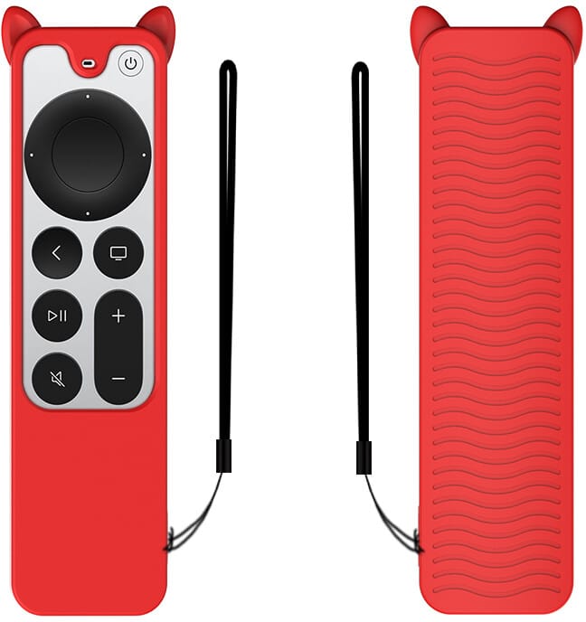 Trolsk Cute Slim Case (Siri Remote gen 3/2) - skall - Rød