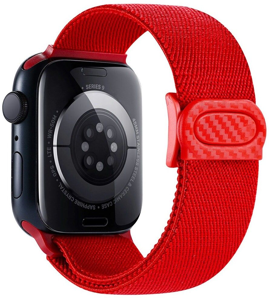 Trolsk Elastic Nylon Band (Watch 42/41/40/38mm) - Röd