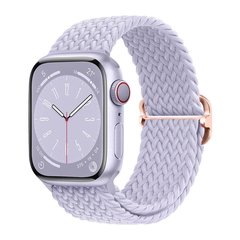Flettet nylon-armbånd (Watch 49/46/45/44/42 mm) fra Trolsk - Lila