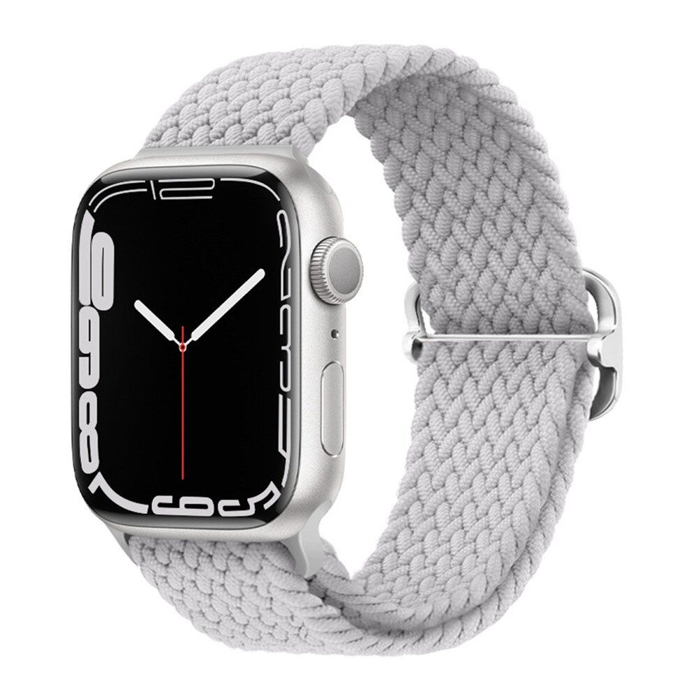 Flettet nylon-armbånd (Watch 49/46/45/44/42 mm) fra Trolsk - Grå