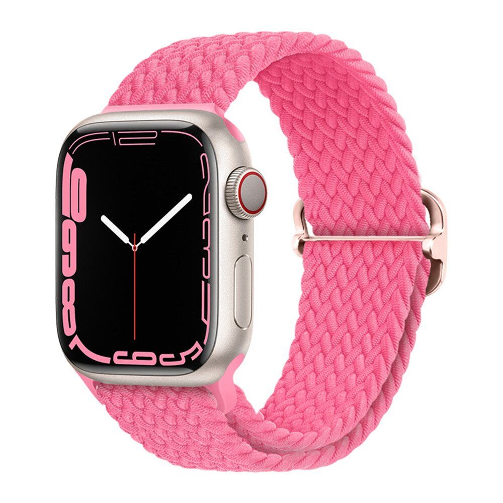 Flettet nylon-armbånd (Watch 49/46/45/44/42 mm) fra Trolsk - Rosa
