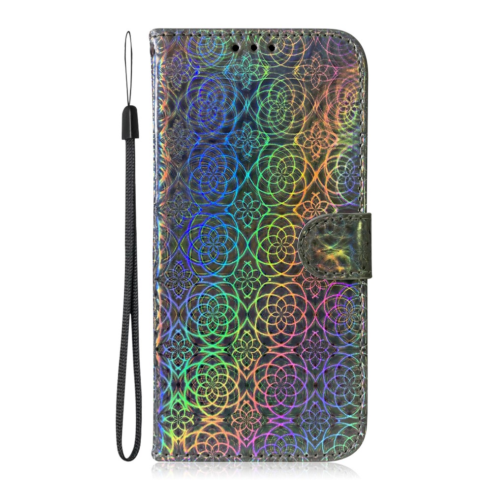 Trolsk Flower Pattern Wallet (iPhone 12/12 Pro) - Sølv