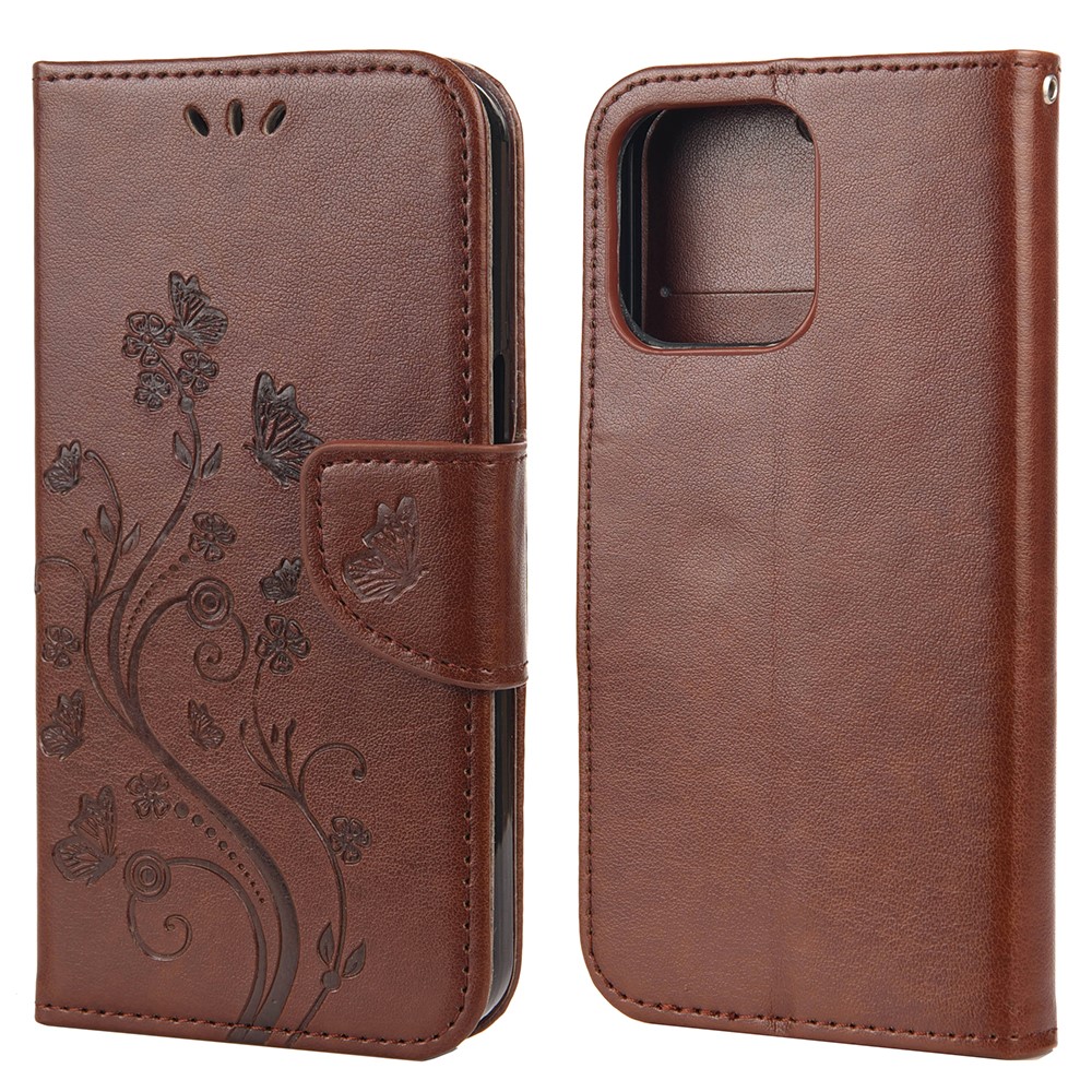 Trolsk Flower Wallet (iPhone 13 Pro) - Brun