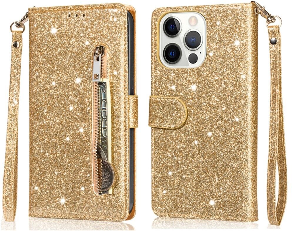 Trolsk Glitter Wallet (iPhone 16 Pro Max) - Gull