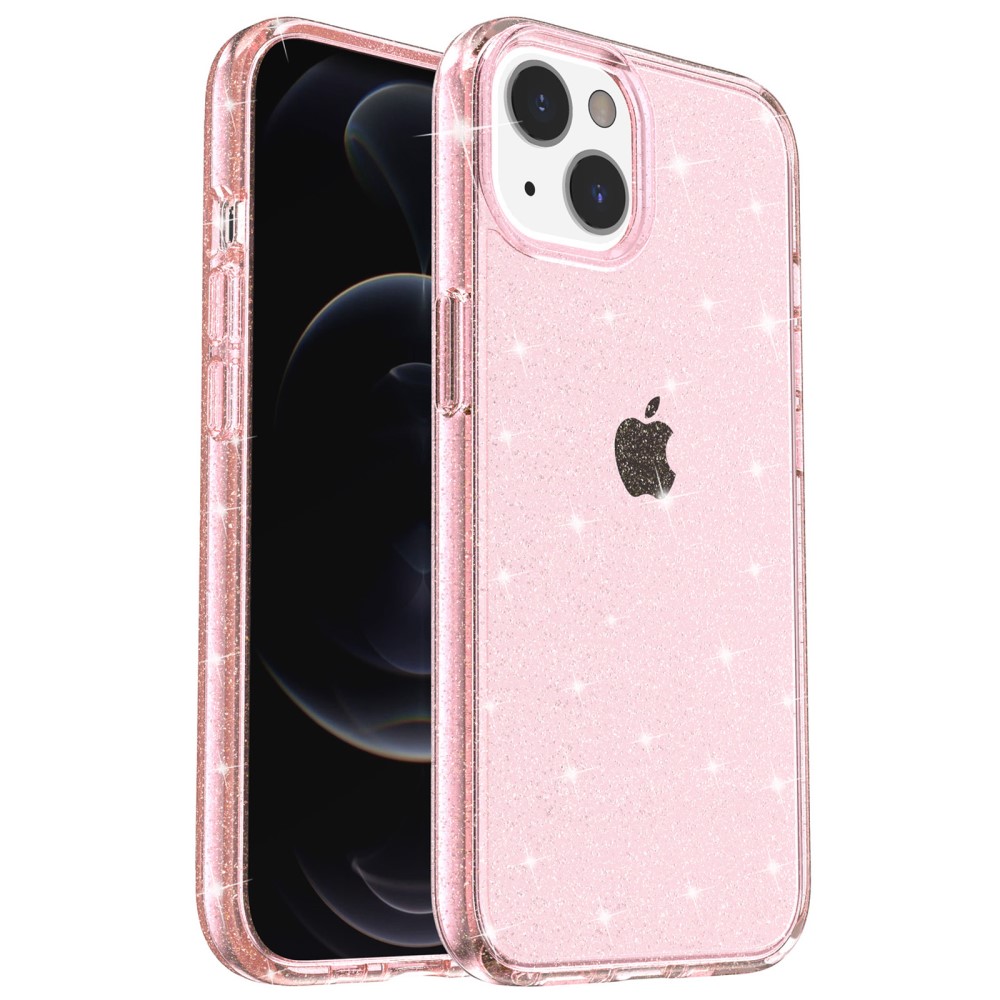 Trolsk Glitrende Hard Deksel (iPhone 14) - Rosa