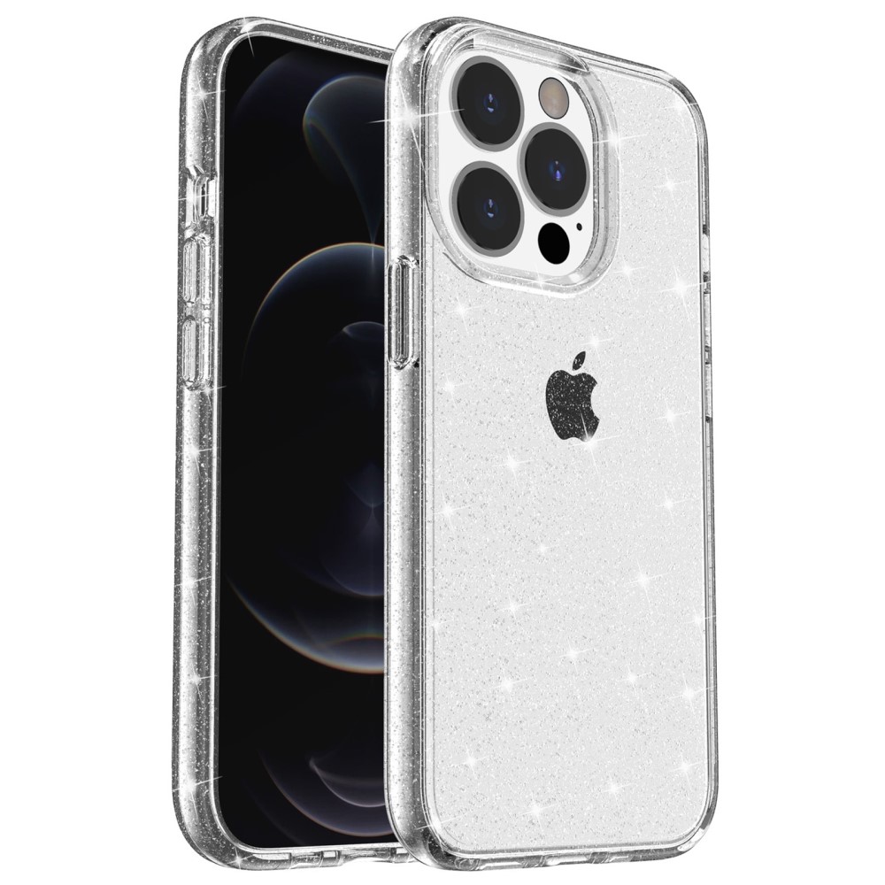 Trolsk Glitrende Hard Deksel (iPhone 14 Pro Max) - Gjennomsiktig