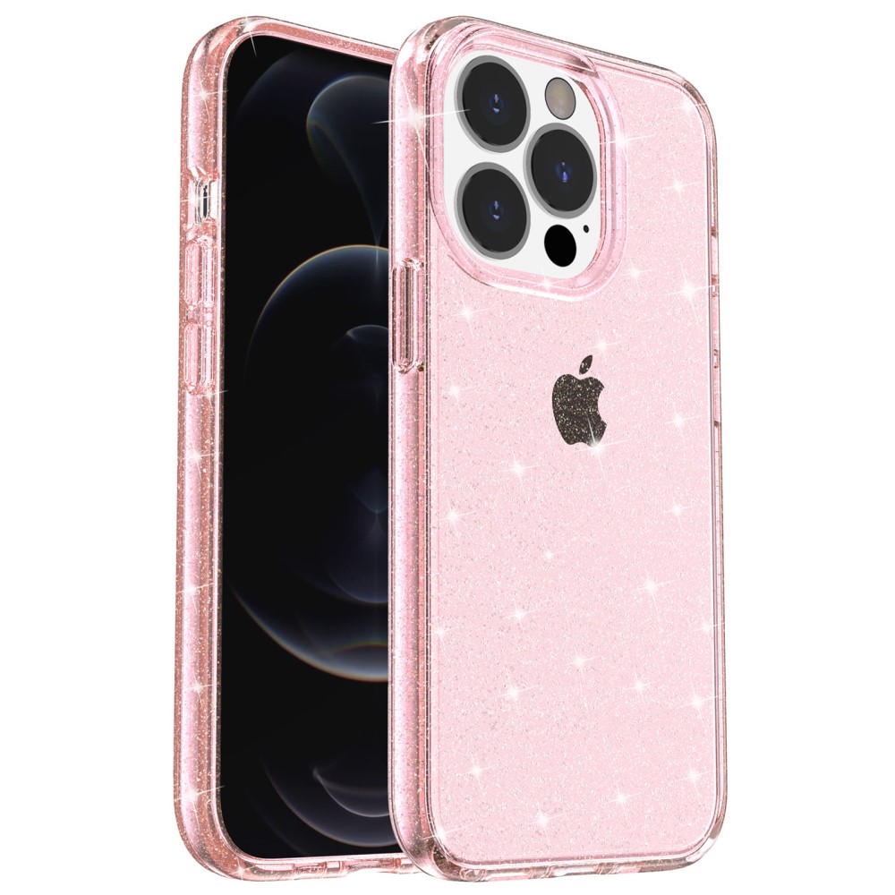 Trolsk Glitrende Hard Deksel (iPhone 14 Pro Max) - Rosa
