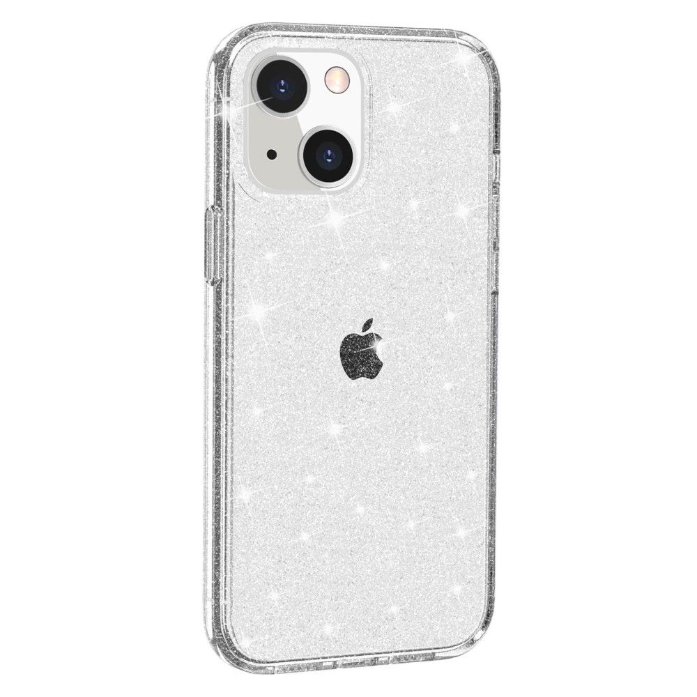 Trolsk glitrende hardt deksel (iPhone 15) - Gjennomsiktig