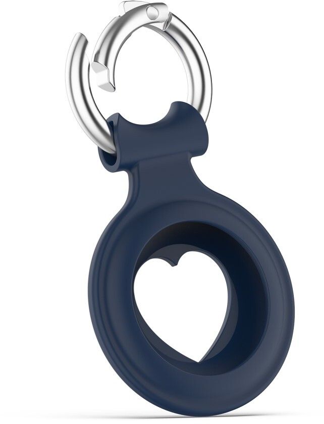 Trolsk Heart Silikonetui (AirTag) - Mörkblå