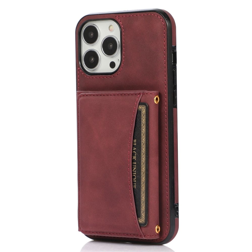 Trolsk Kickstand Wallet (iPhone 14 Pro) - Burgunder