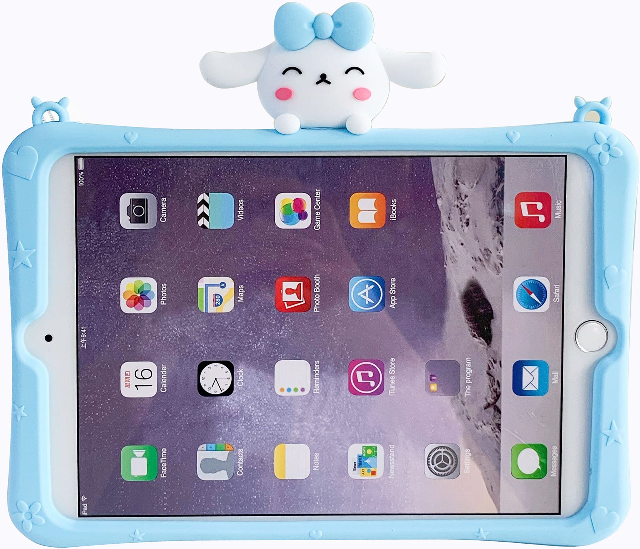 Trolsk Kids Case med stropp - Bunny (iPad 11/iPad 10,9 (2022))