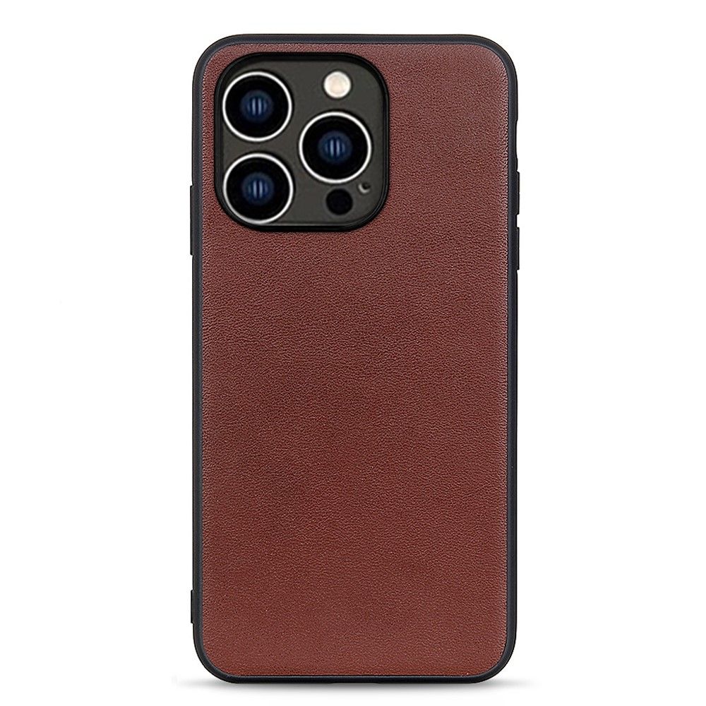 Trolsk skinn bakdeksel (iPhone 15 Pro) - Brun