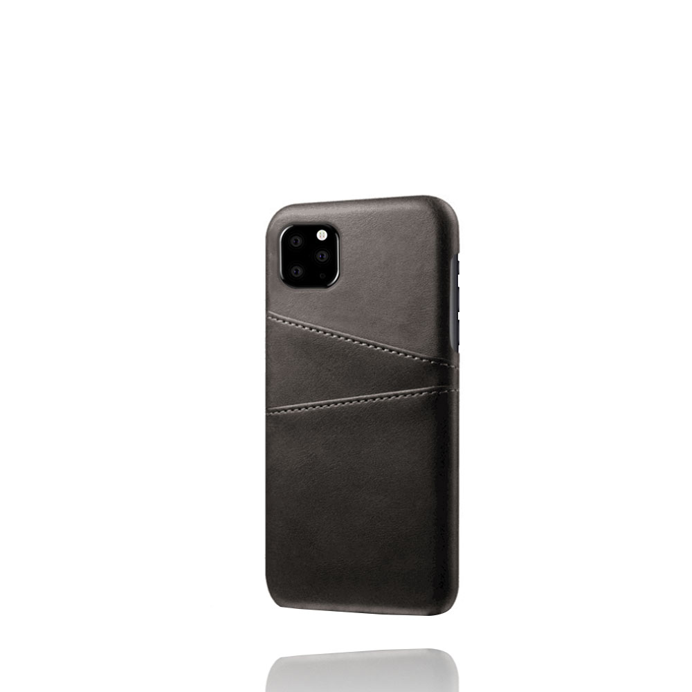 Trolsk Leather Card Case (iPhone 11 Pro Max) - Svart