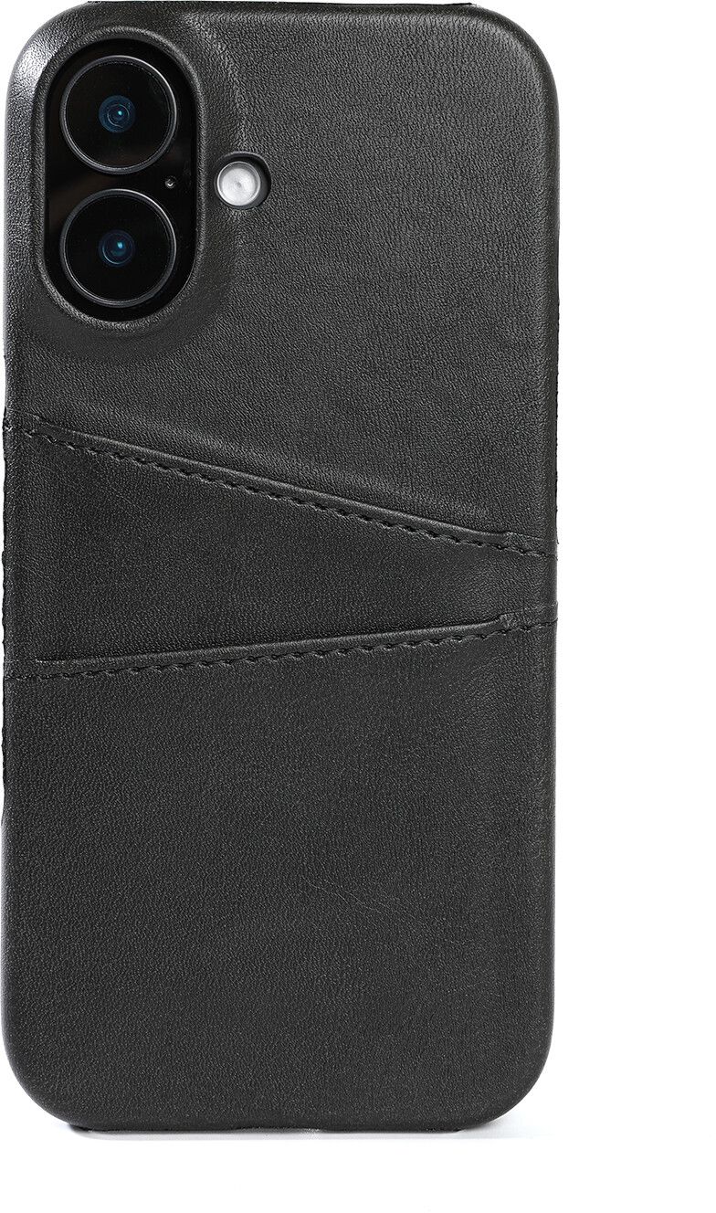 Trolsk Leather Card (iPhone 16) - deksel - Svart