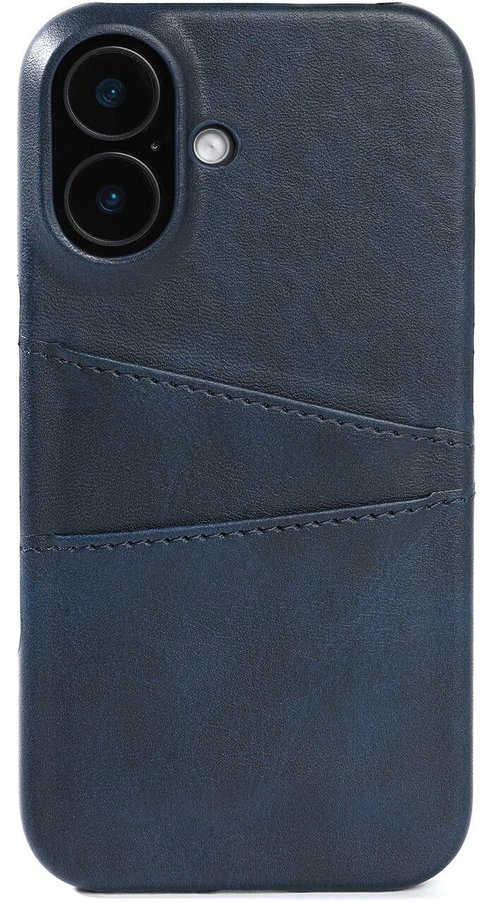 Trolsk skinnkortdeksel (iPhone 16 Plus) - Blå
