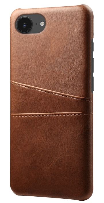 Trolsk Leather Card Case (iPhone 16e) - Brun