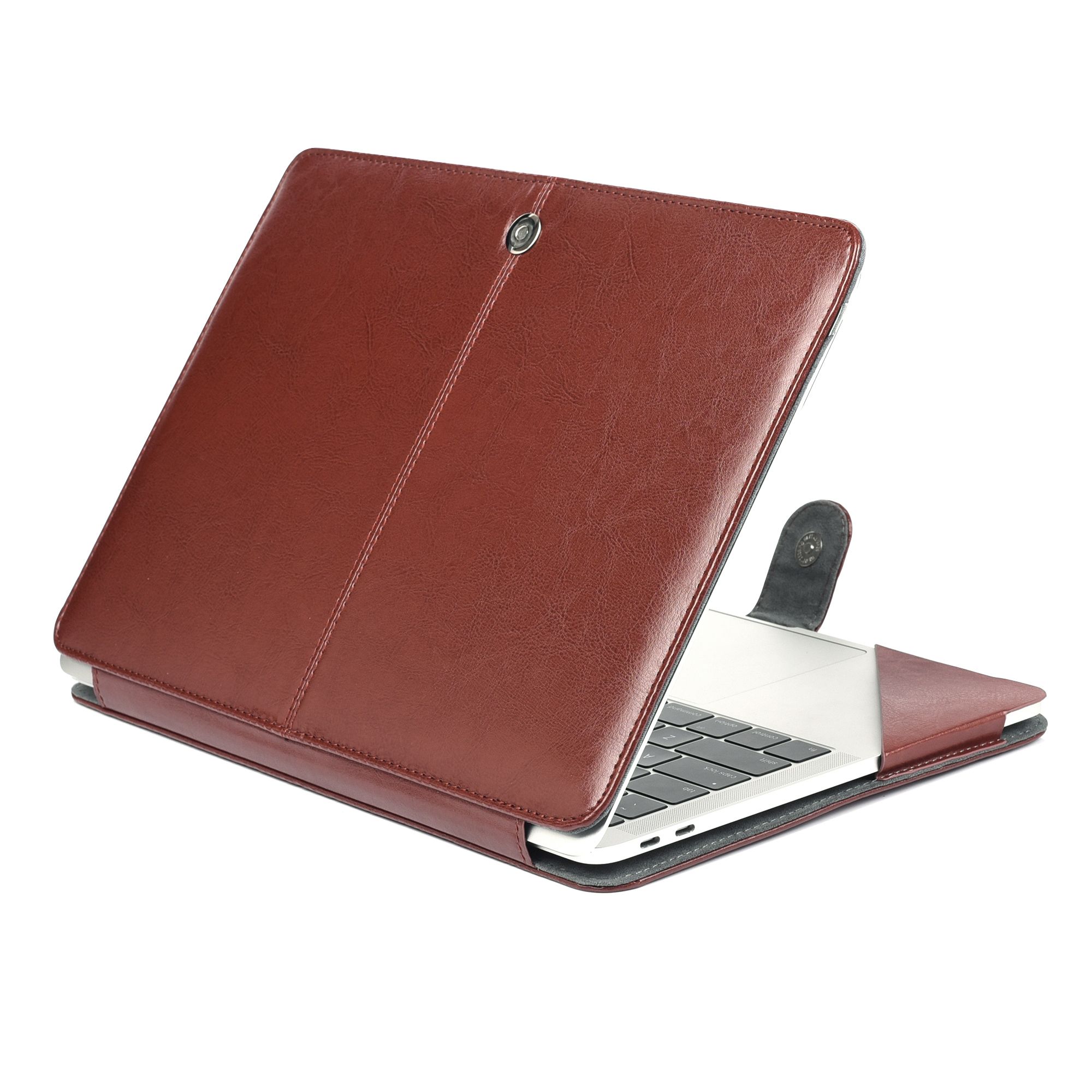 Trolsk Leather Case (Macbook Pro 14) - Brun