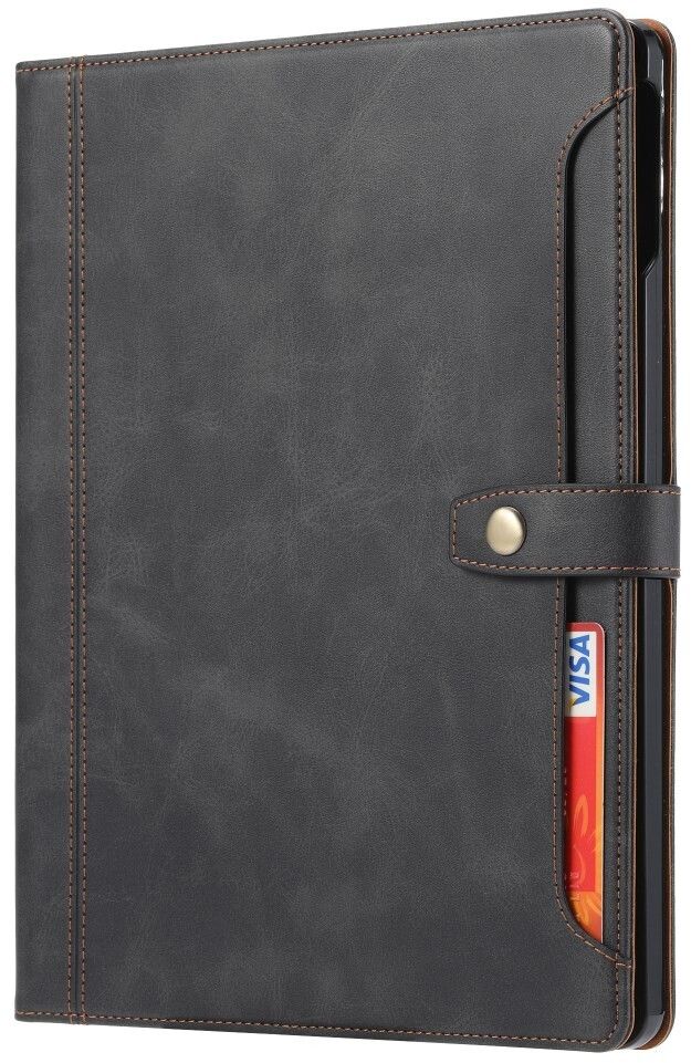 Trolsk Leather Wallet Folio (iPad Air 13/Pro 12,9) - Svart