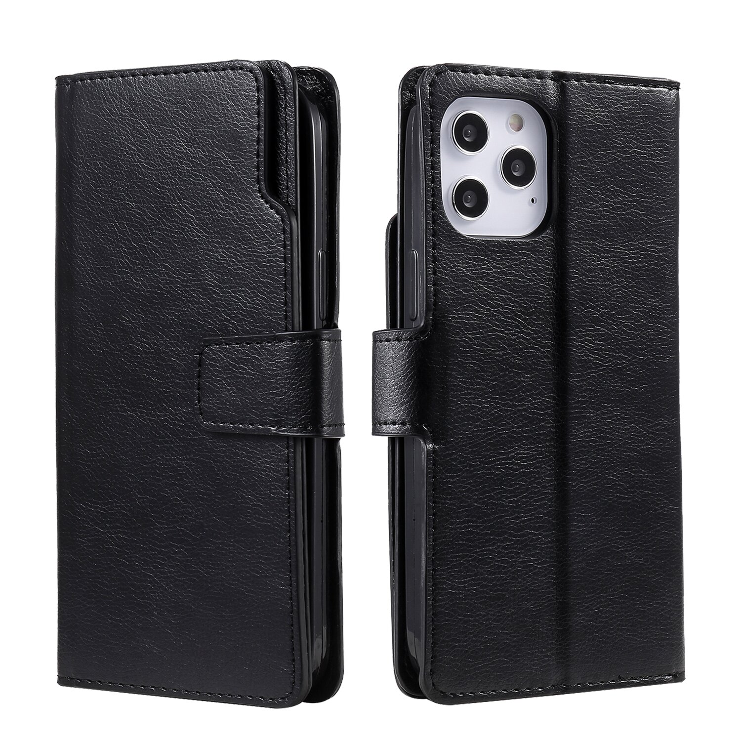 Trolsk Leather Wallet (iPhone 11 Pro Max) - Svart