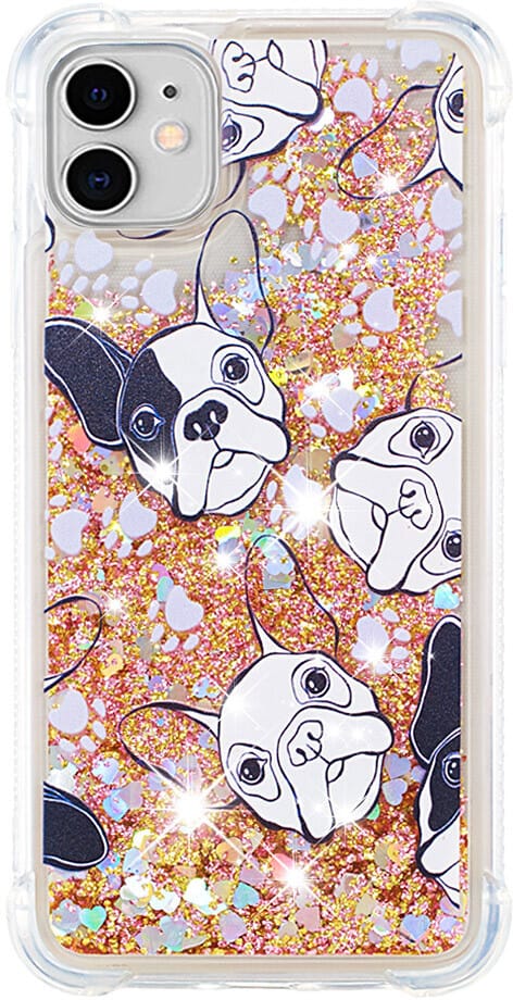 Trolsk Liquid Glitter Case - Dogs (iPhone 11)