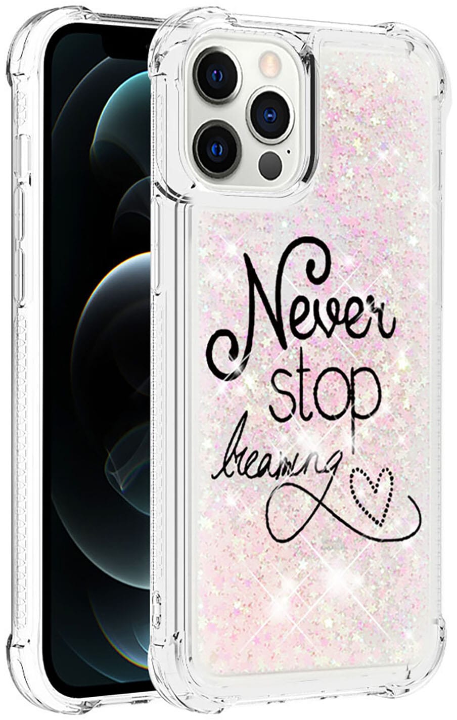Trolsk Liquid Glitter Deksel - Dreaming (iPhone 12 Pro Max)