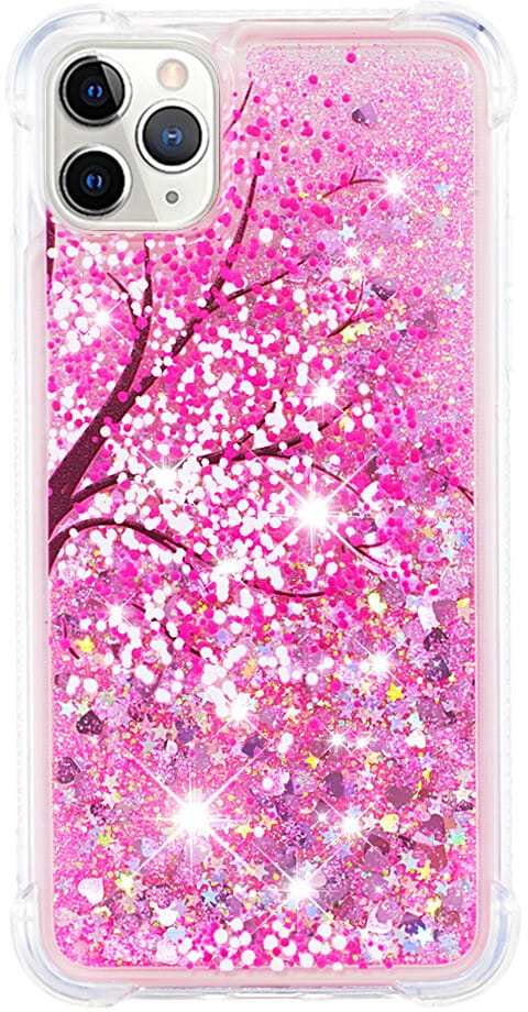 Trolsk Liquid Glitter Deksel - Rosa (iPhone 11 Pro Max) - deksel