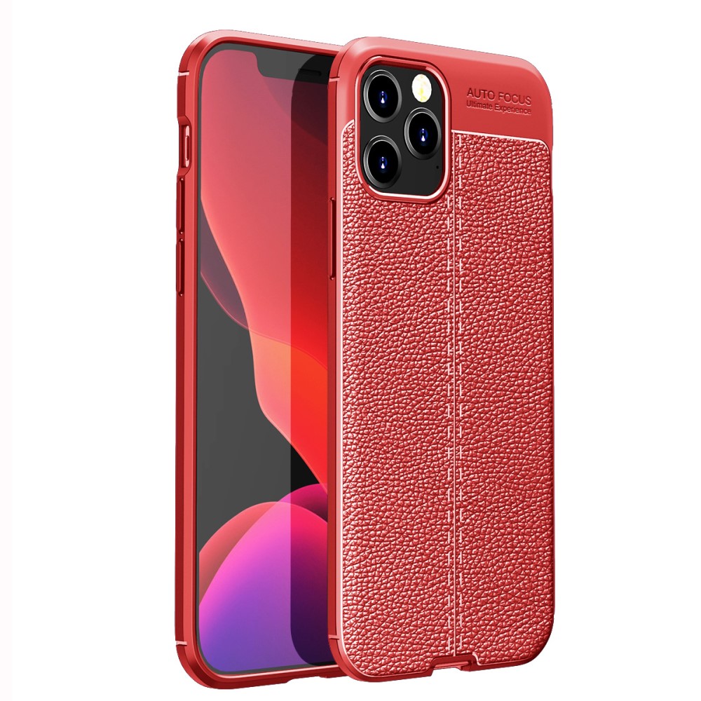 Trolsk Litchi Texture Case (iPhone 12/12 Pro) - Rød