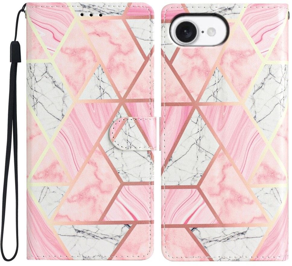 Trolsk Marble Triangle Wallet (iPhone 16e)