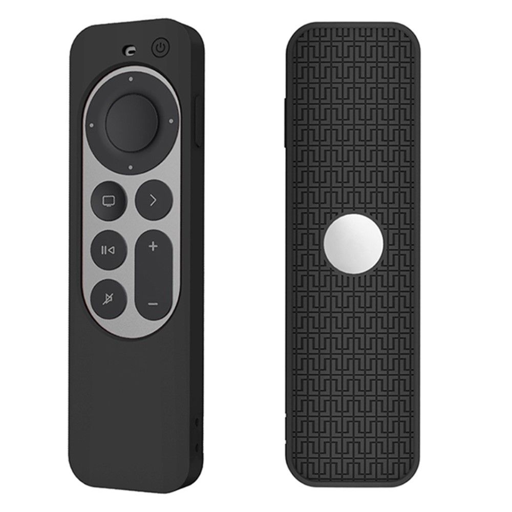 Trolsk Pattern Silikonetui (Siri Remote gen 3/2) - skall - Svart