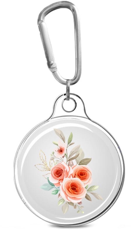 Trolsk mønster TPU veske (AirTag) - Rose