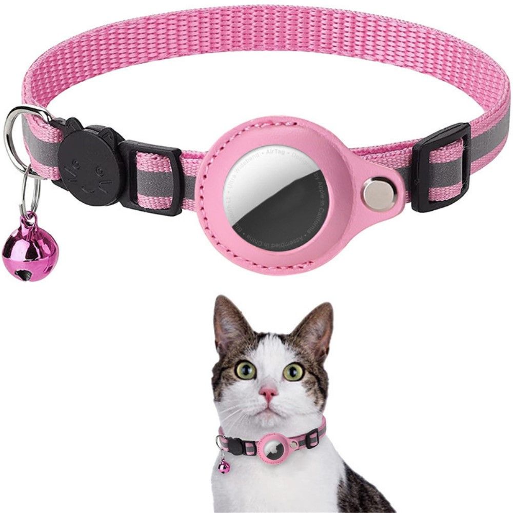 Trolsk Pet Collar (AirTag) - halsbånd til Airtag - Rosa