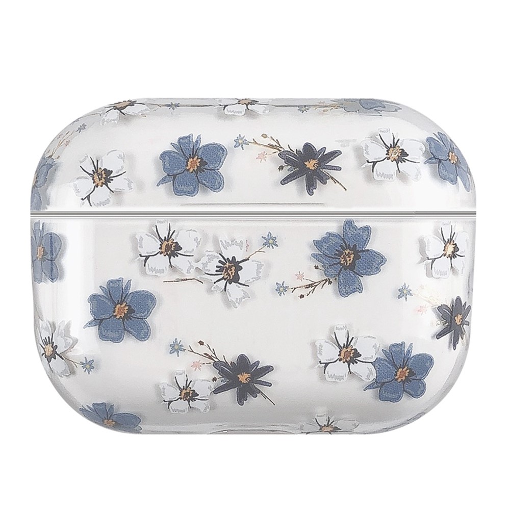 Trolsk trykt etui - blå blomster (AirPods Pro 2)