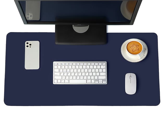 Trolsk PU Leather Desk Matte - Blå
