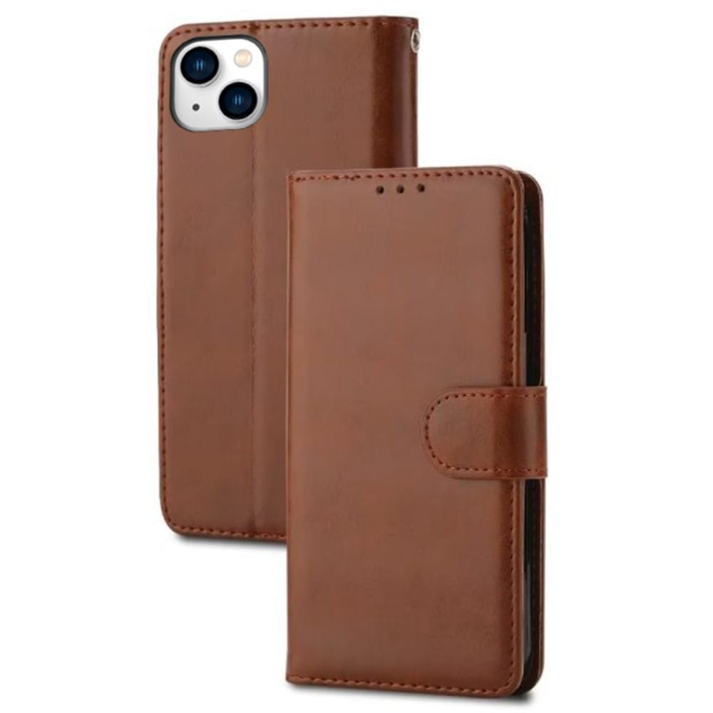 Trolsk PU Leather Wallet (iPhone 14 Plus) - Brun