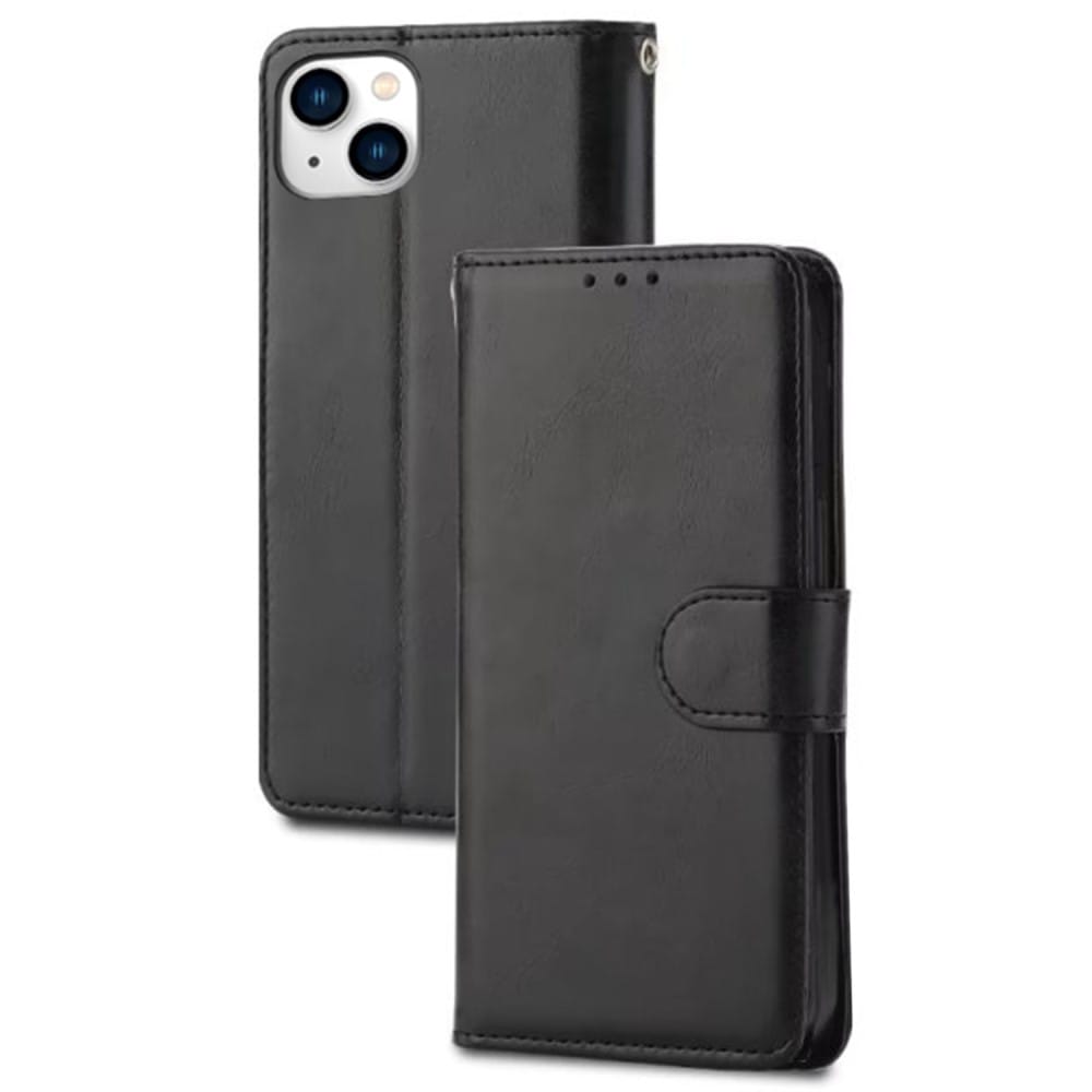 Trolsk PU Leather Wallet (iPhone 14 Plus) - Svart