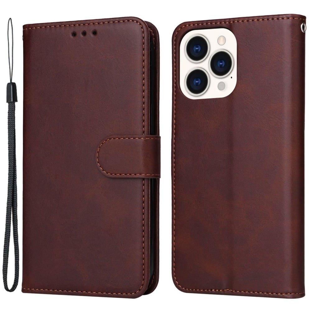 Trolsk PU Leather Wallet (iPhone 14 Pro Max) - Brun